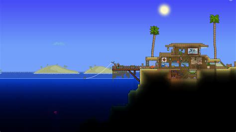 terraria casa na praia.